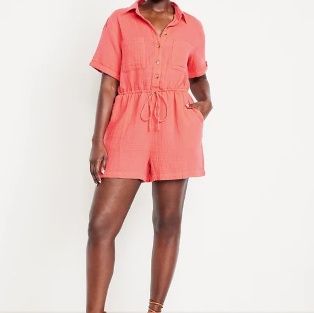 Old Navy Coral Jumpsuit